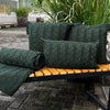 Almofada em Tricot Retangular Verde